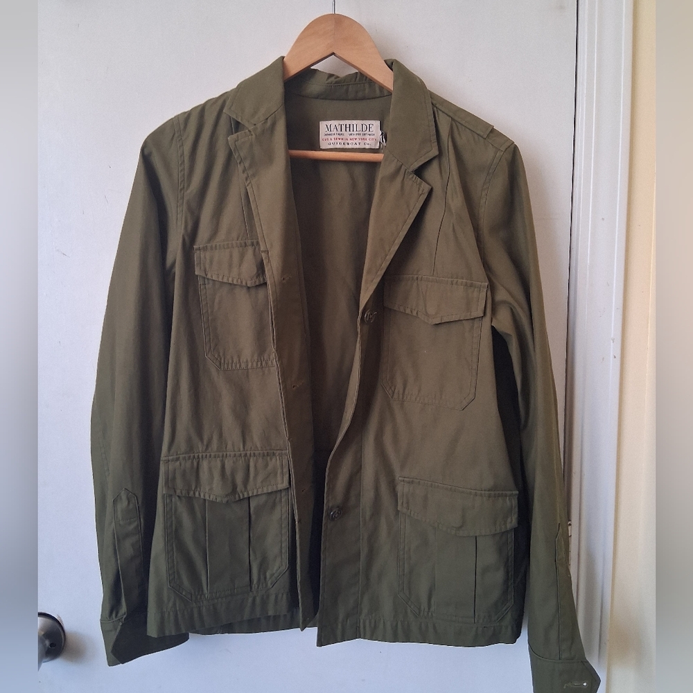 Mathilde Olive Green Military Style Jacket